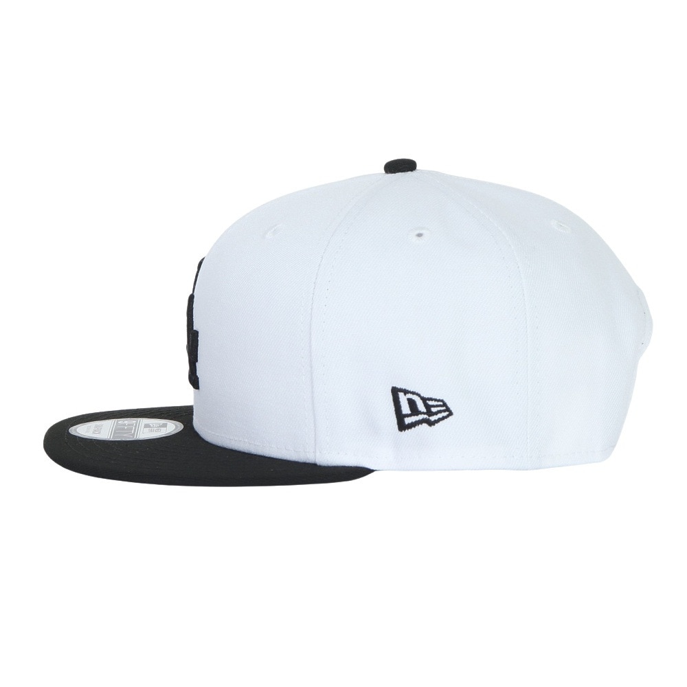 ニューエラ（NEW ERA）（メンズ、レディース）キャップ 9FIFTY ロサンゼルス ドジャース ホワイト×ブラック ブラックバイザー 14524960 帽子 57.7cm-61.5cm