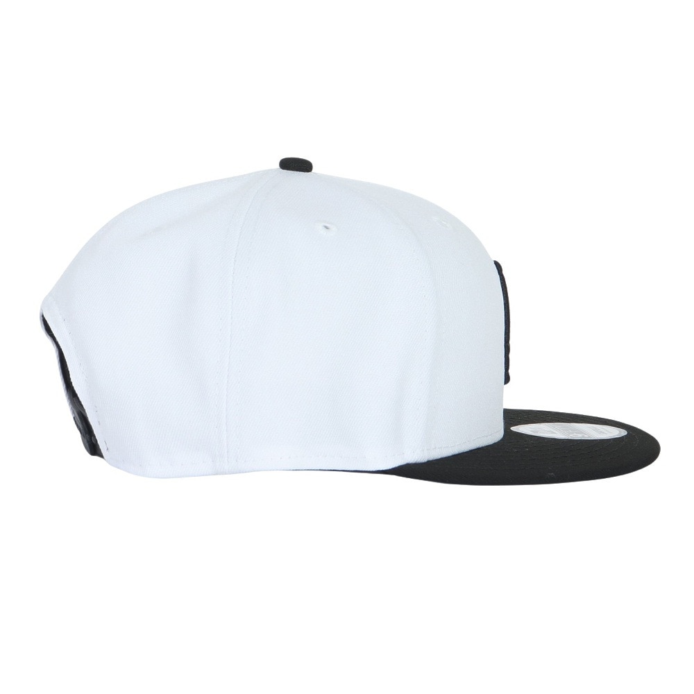 ニューエラ（NEW ERA）（メンズ、レディース）キャップ 9FIFTY ロサンゼルス ドジャース ホワイト×ブラック ブラックバイザー 14524960 帽子 57.7cm-61.5cm