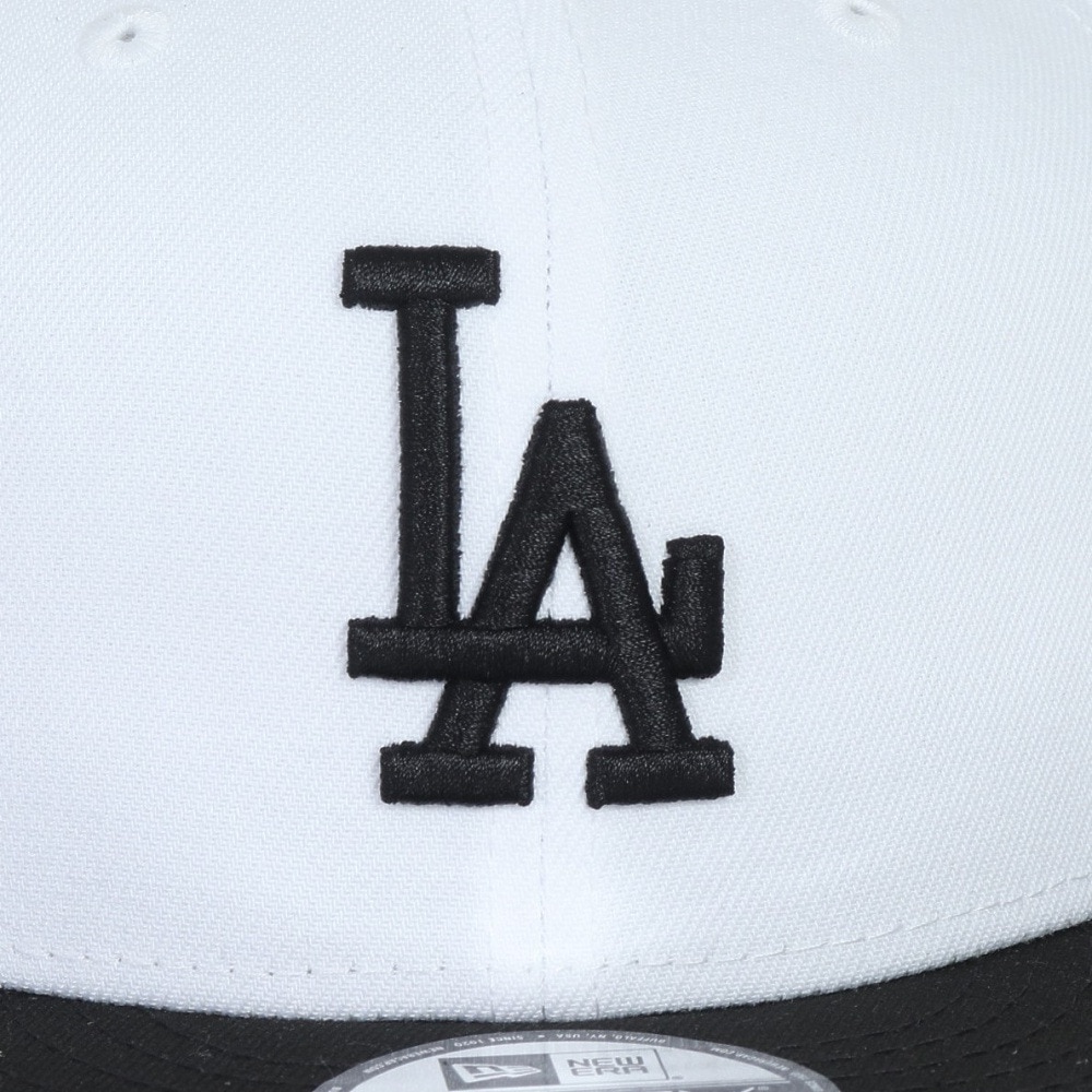 ニューエラ（NEW ERA）（メンズ、レディース）キャップ 9FIFTY ロサンゼルス ドジャース ホワイト×ブラック ブラックバイザー 14524960 帽子 57.7cm-61.5cm