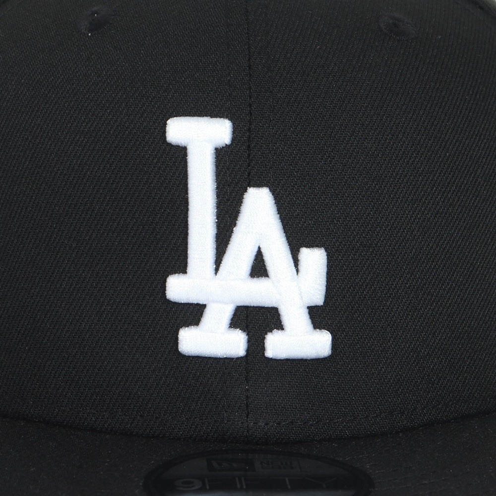 ニューエラ（NEW ERA）（メンズ、レディース）キャップ 9FIFTY ロサンゼルス ドジャース ブラック×ホワイト 14524963 帽子 57.7cm-61.5cm