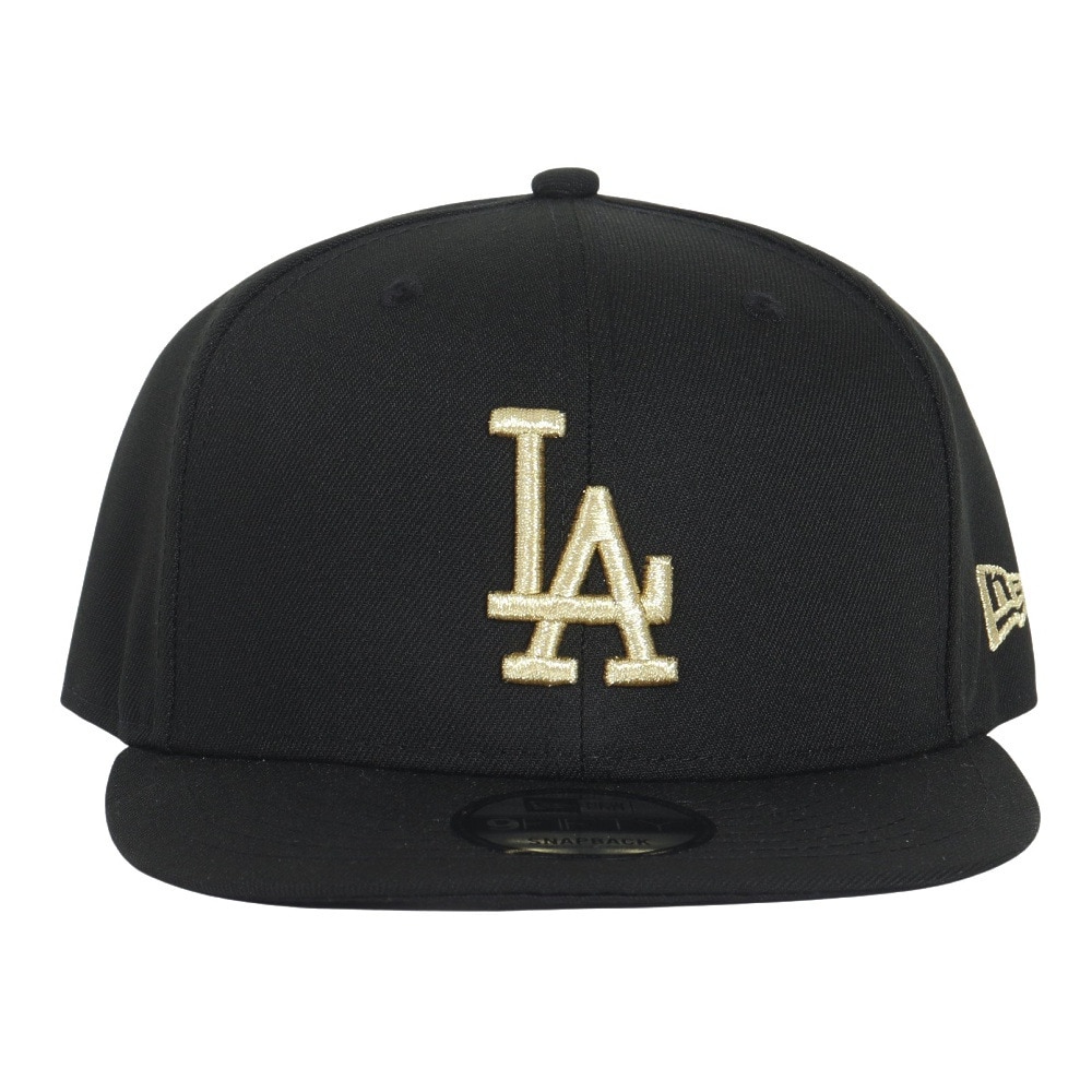 ニューエラ（NEW ERA）（メンズ、レディース）キャップ 9FIFTY ロサンゼルス ドジャース ブラック×ゴールド 14524964 帽子 57.7cm-61.5cm 