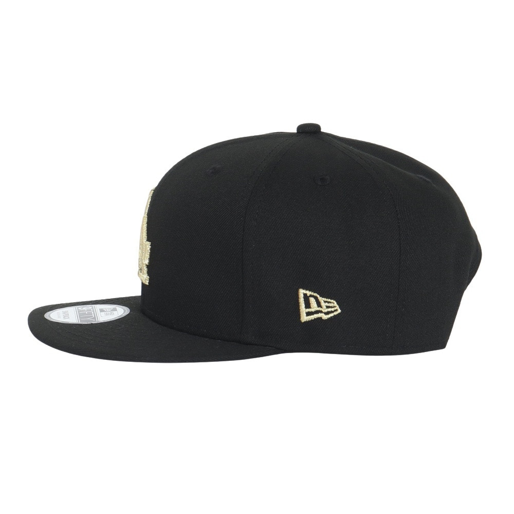 ニューエラ（NEW ERA）（メンズ、レディース）キャップ 9FIFTY ロサンゼルス ドジャース ブラック×ゴールド 14524964 帽子 57.7cm-61.5cm 
