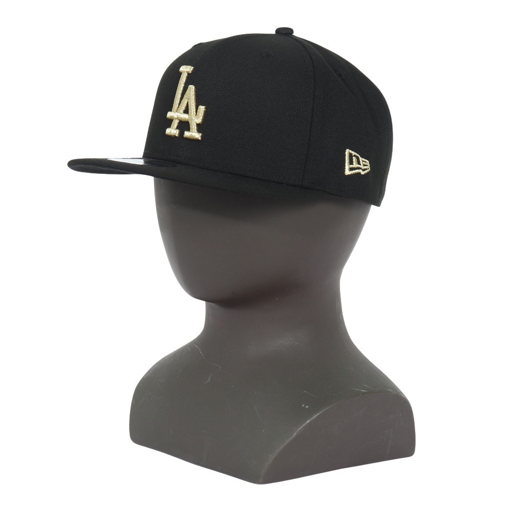 ニューエラ（NEW ERA）（メンズ、レディース）キャップ 9FIFTY ロサンゼルス ドジャース ブラック×ゴールド 14524964 帽子 57.7cm-61.5cm 