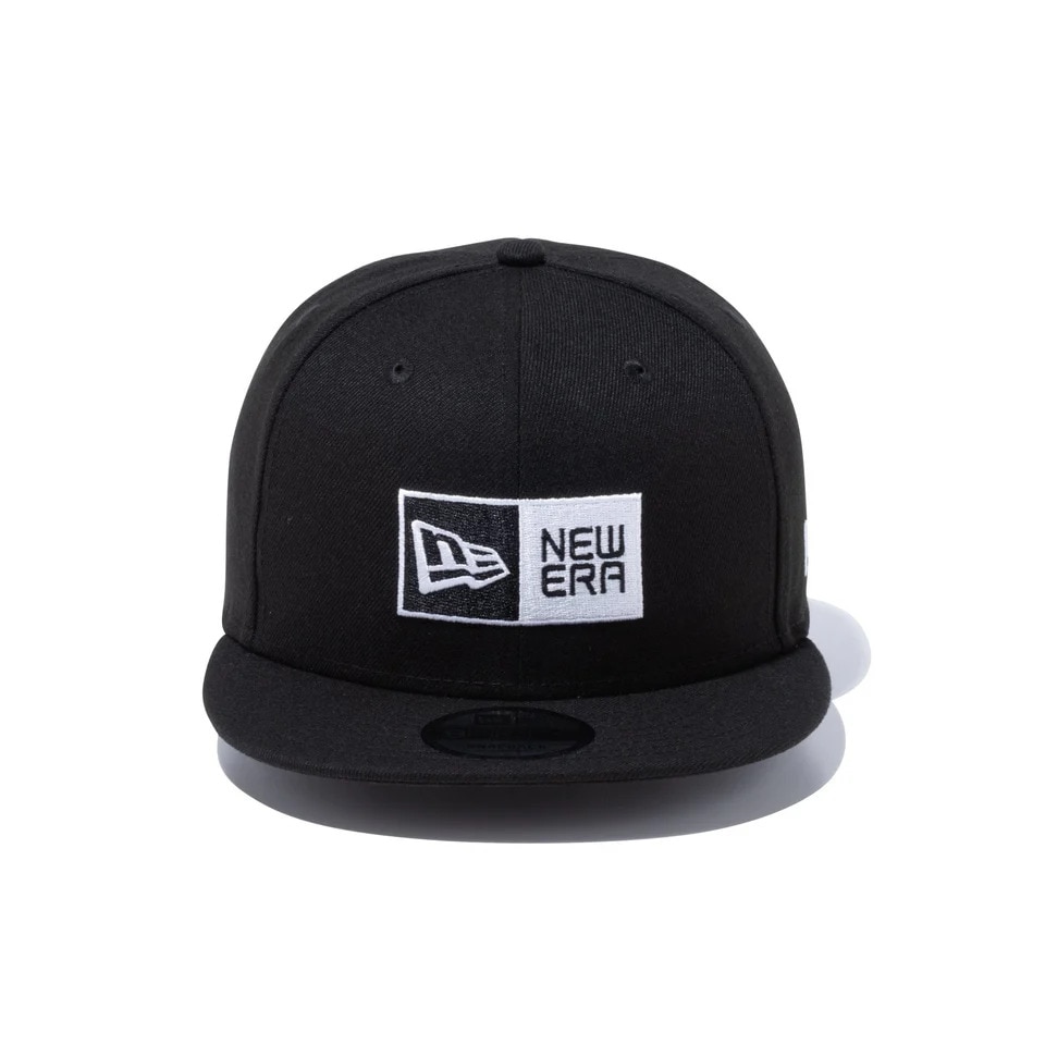 ニューエラ（NEW ERA）（メンズ、レディース）キャップ 9FIFTY ボックスロゴ ブラック×ホワイト 14524966 帽子 57.7cm-61.5cm 