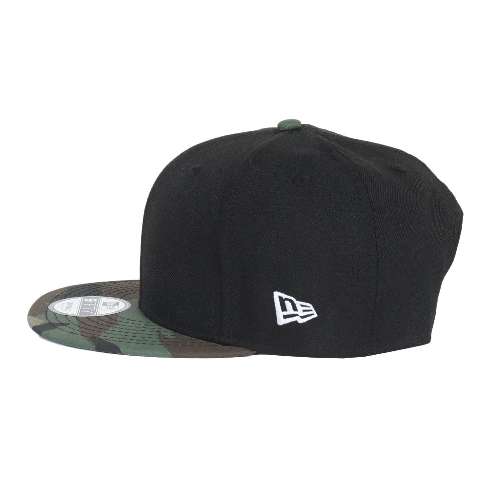 ニューエラ（NEW ERA）（メンズ、レディース）キャップ 9FIFTY ベーシック ブラック ホワイトフラッグ 14524968 帽子 57.7cm-61.5cm 黒