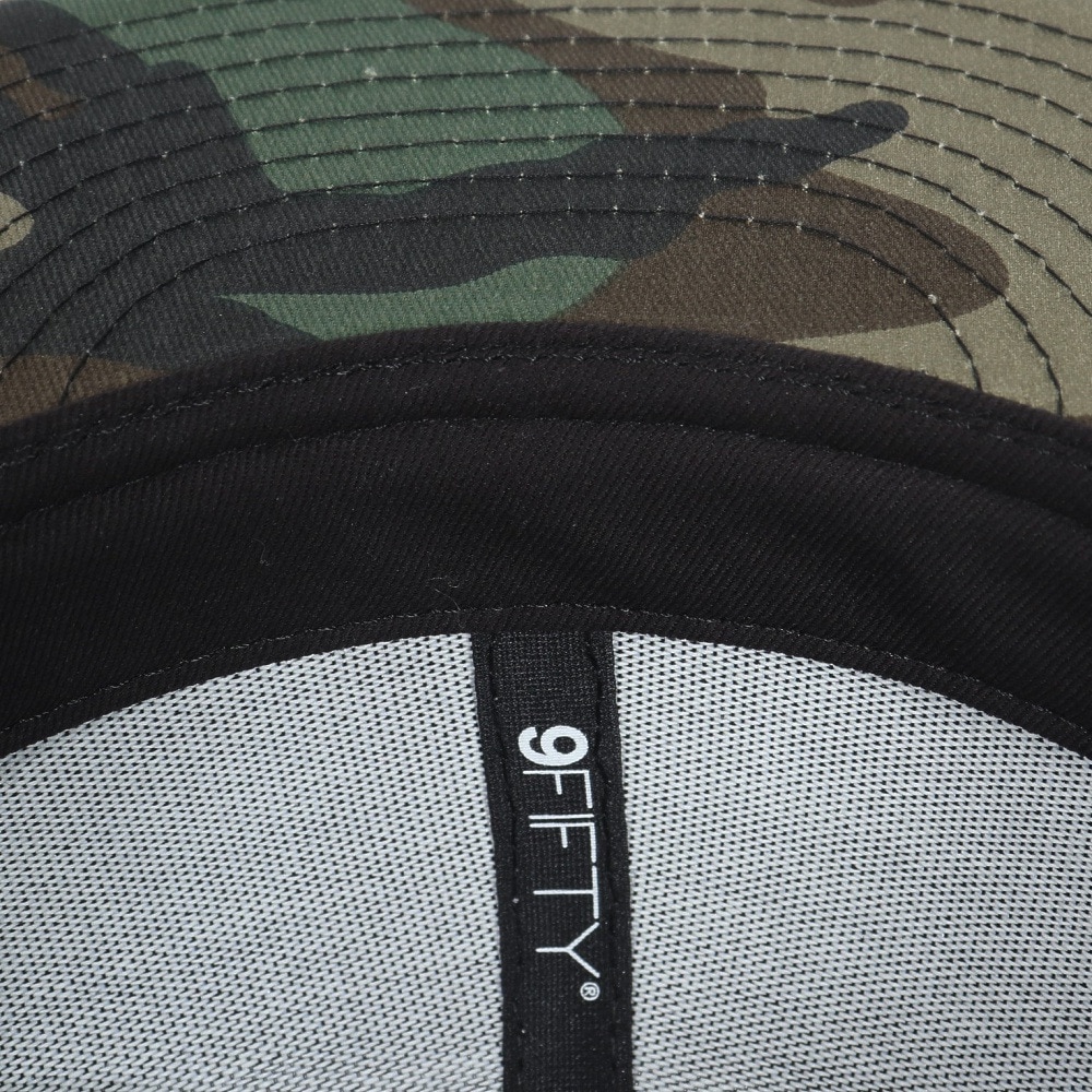 ニューエラ（NEW ERA）（メンズ、レディース）キャップ 9FIFTY ベーシック ブラック ホワイトフラッグ 14524968 帽子 57.7cm-61.5cm 黒