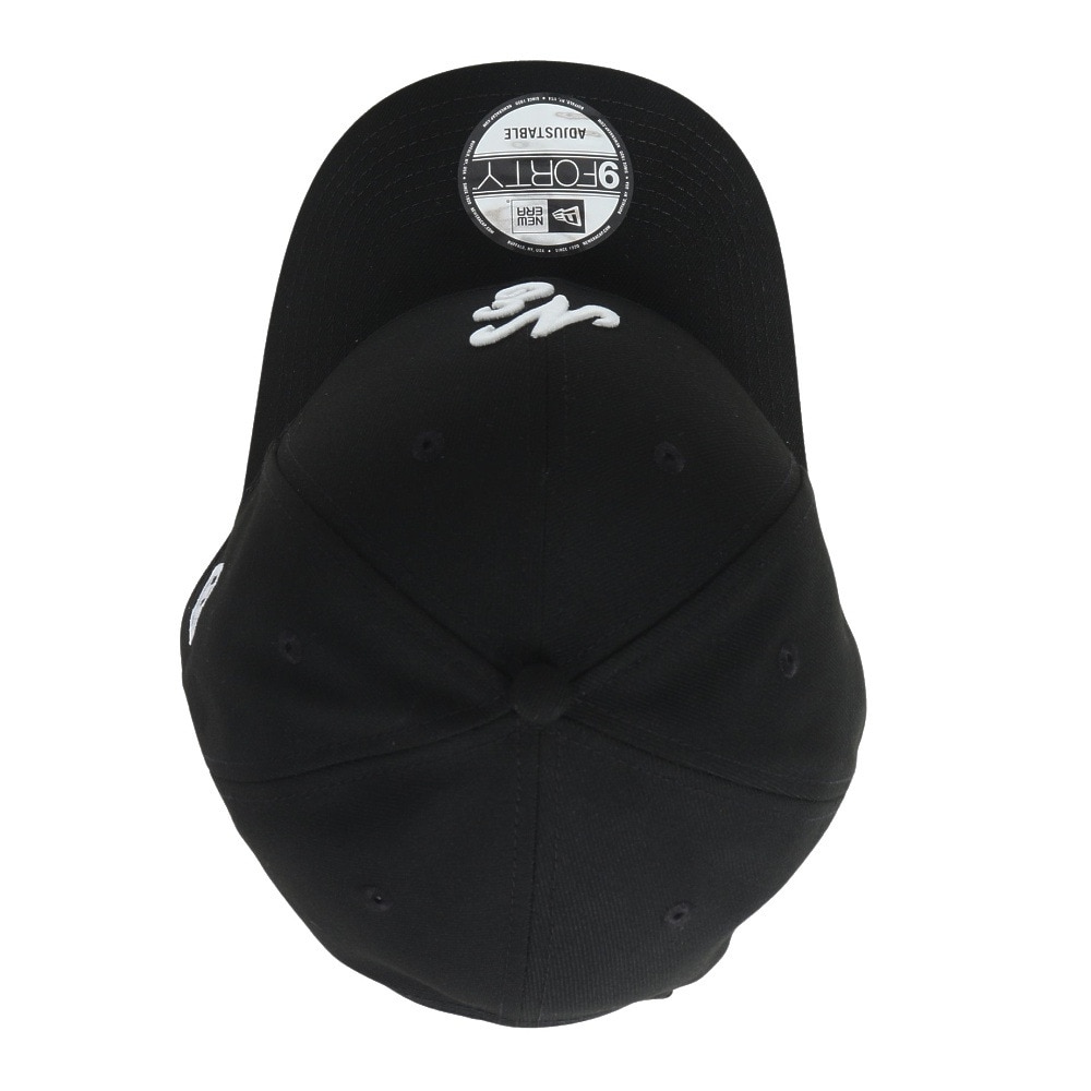 ニューエラ（NEW ERA）（メンズ、レディース）キャップ 9FORTY クラシックロゴ ブラック×ホワイト 14525019 帽子 56.8cm-60.6cm