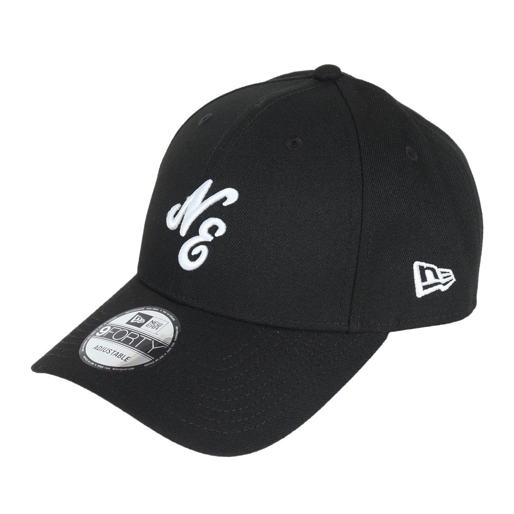ニューエラ（NEW ERA）（メンズ、レディース）キャップ 9FORTY クラシックロゴ ブラック×ホワイト 14525019 帽子 56.8cm-60.6cm