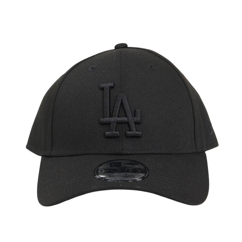 ニューエラ（NEW ERA）（メンズ、レディース）キャップ 9FORTY ロサンゼルス・ドジャース ブラック×ブラック 14525028