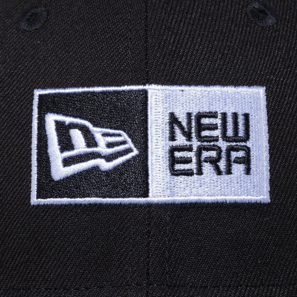 ニューエラ（NEW ERA）（メンズ、レディース）帽子 キャップ 9FORTY ボックスロゴ ブラック×ホワイト 14525030 56.8cm-60.6cm