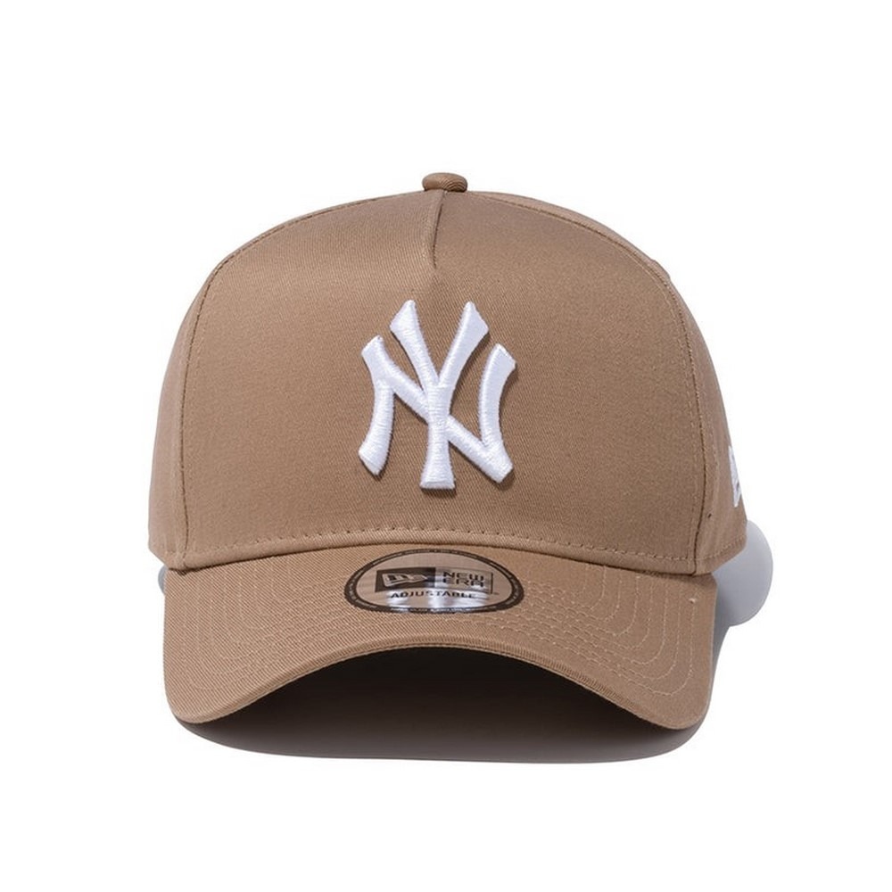 ニューエラ（NEW ERA）（メンズ、レディース）キャップ 940 A-Frame ニューヨーク・ヤンキース カーキ×ホワイト 14525035