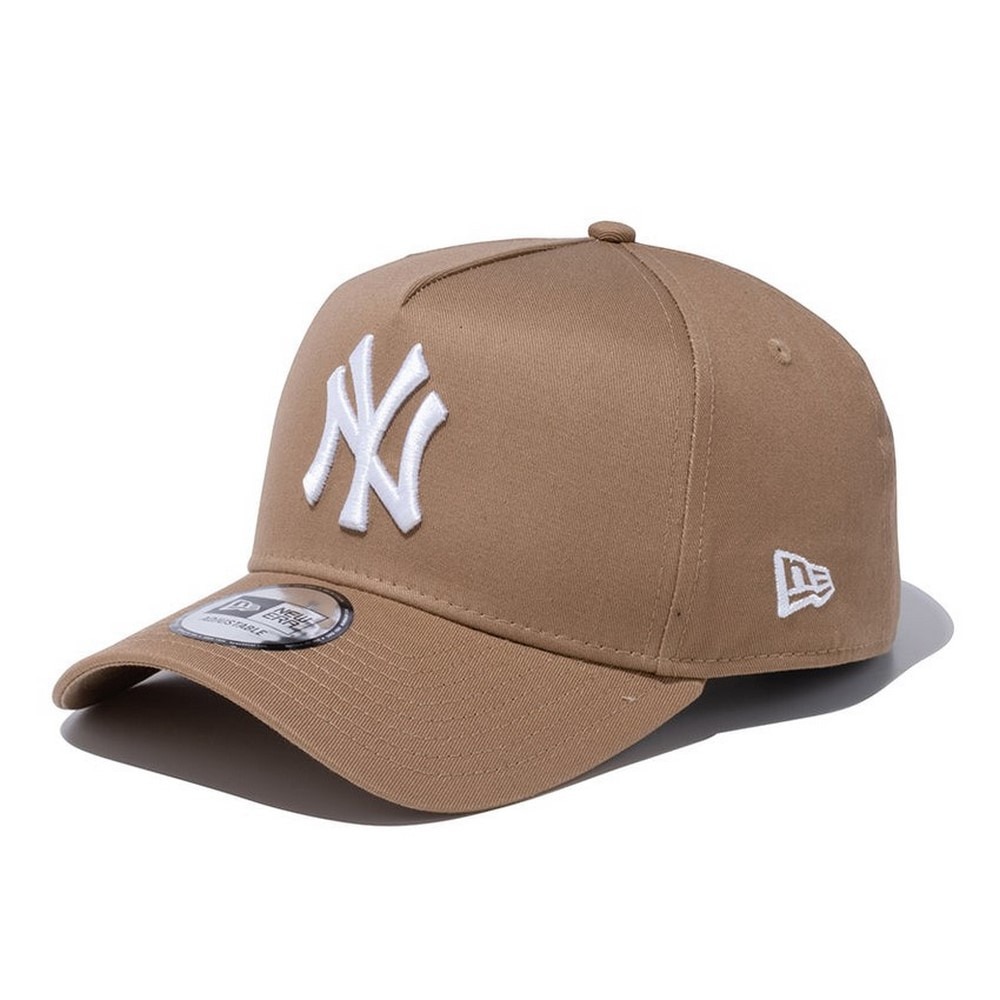 ニューエラ（NEW ERA）（メンズ、レディース）キャップ 940 A-Frame ニューヨーク・ヤンキース カーキ×ホワイト 14525035