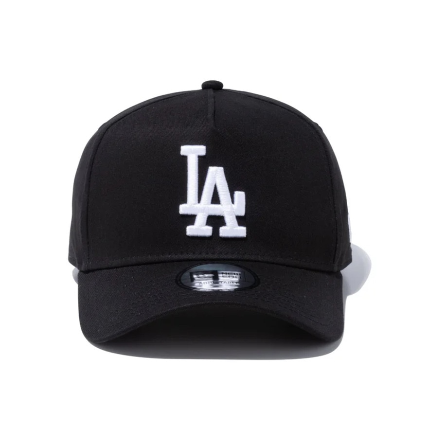 ニューエラ（NEW ERA）（メンズ、レディース）キャップ 9FORTY A-Frame ロサンゼルス・ドジャース ブラック×ホワイト 56.8-60.6cm 14525038 シンプル 