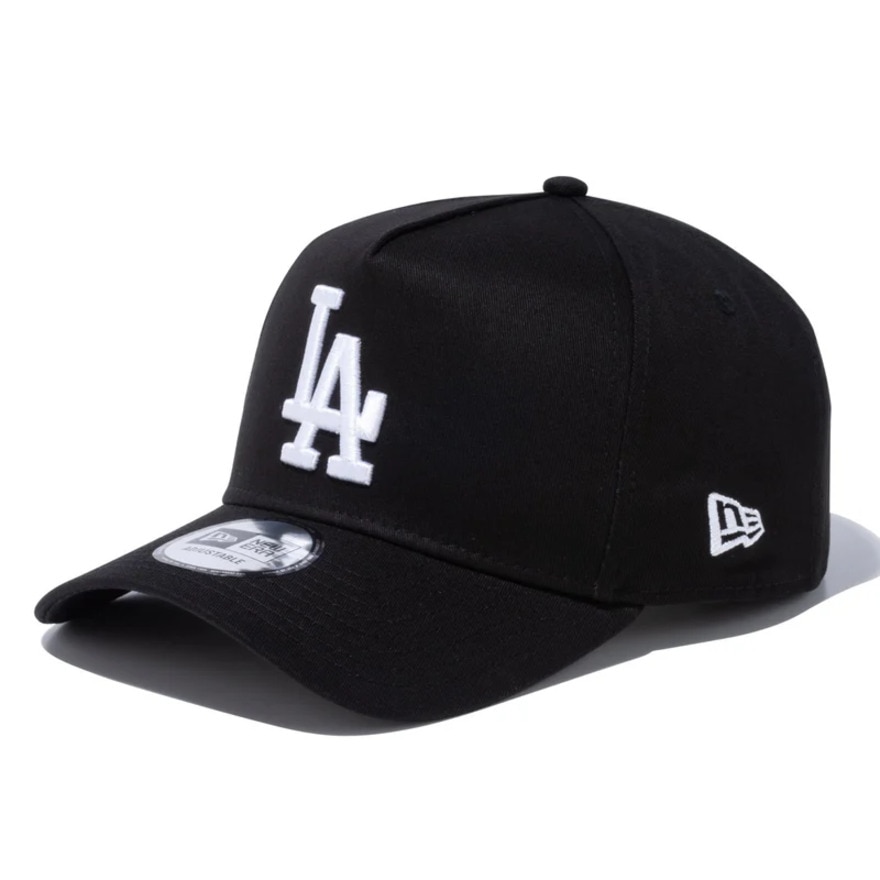 ニューエラ（NEW ERA）（メンズ、レディース）キャップ 9FORTY A-Frame ロサンゼルス・ドジャース ブラック×ホワイト 56.8-60.6cm 14525038 シンプル 