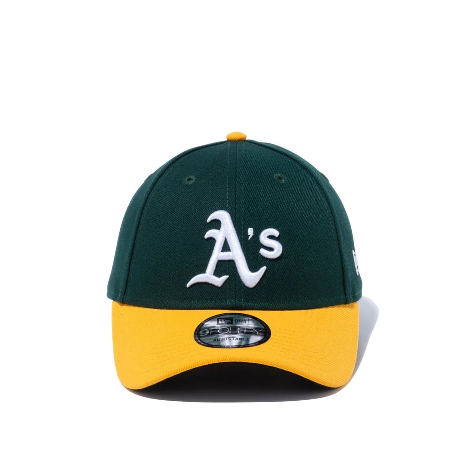 ニューエラ（NEW ERA）（メンズ、レディース）帽子 キャップ 9FORTY オークランド・アスレチックス チームカラー 14525040 56.8-60.6cm 緑