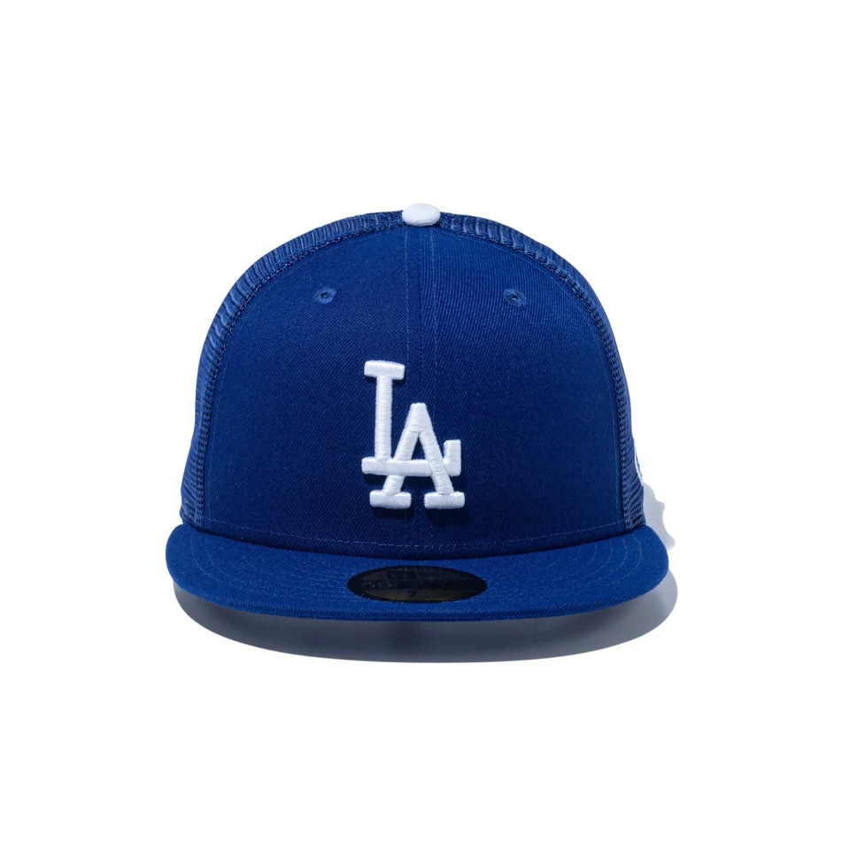 ニューエラ（NEW ERA）（メンズ、レディース）メッシュキャップ 59FIFTY トラッカー ロサンゼルス ドジャース 14525154 帽子 57.7cm-59.6cm 青