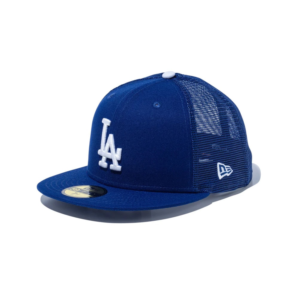ニューエラ（NEW ERA）（メンズ、レディース）メッシュキャップ 59FIFTY トラッカー ロサンゼルス ドジャース 14525154 帽子 57.7cm-59.6cm 青