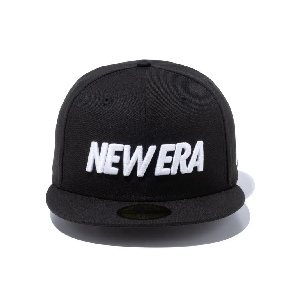 ニューエラ（NEW ERA）（メンズ、レディース）キャップ 59FIFTY ワードマークロゴ 14525160 帽子 57.7cm-59.6cm 黒