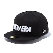(メンズ、レディース)キャップ 59FIFTY ワードマークロゴ 14525160 帽子 57.7cm-59.6cm 黒