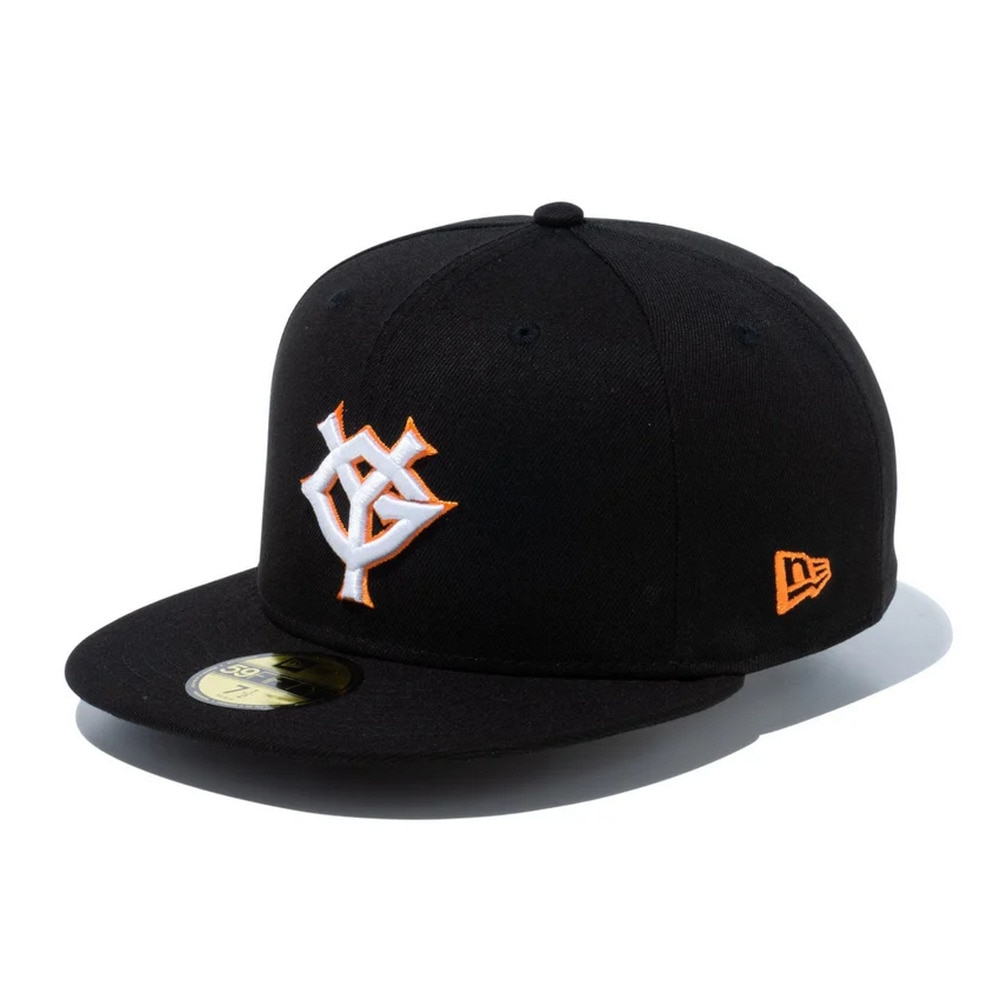 ニューエラ（NEW ERA）（メンズ、レディース）キャップ 59FIFTY 読売ジャイアンツ ブラック×ホワイト/オレンジ 14525163 帽子 57.7cm-59.6cm