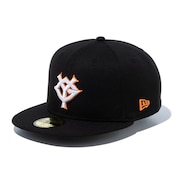 (メンズ、レディース)キャップ 59FIFTY 読売ジャイアンツ ブラック×ホワイト/オレンジ 14525163 帽子 57.7cm-59.6cm
