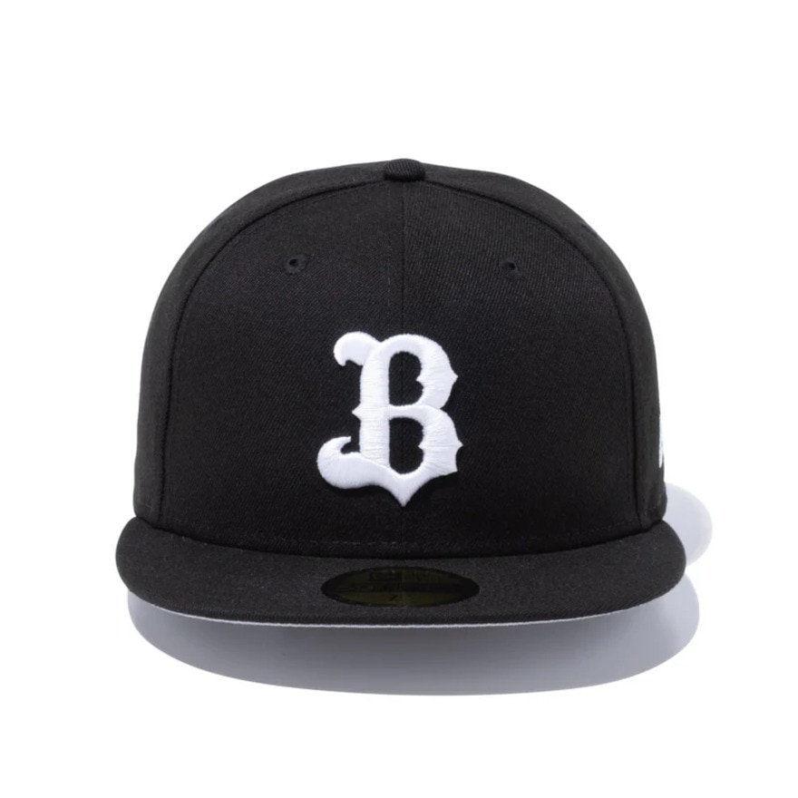 ニューエラ（NEW ERA）（メンズ、レディース）帽子 キャップ 59FIFTY オリックス・バファローズ ブラック×ホワイト 14525173 57.7cm-59.6cm