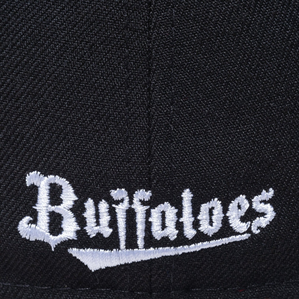 ニューエラ（NEW ERA）（メンズ、レディース）帽子 キャップ 59FIFTY オリックス・バファローズ ブラック×ホワイト 14525173 57.7cm-59.6cm