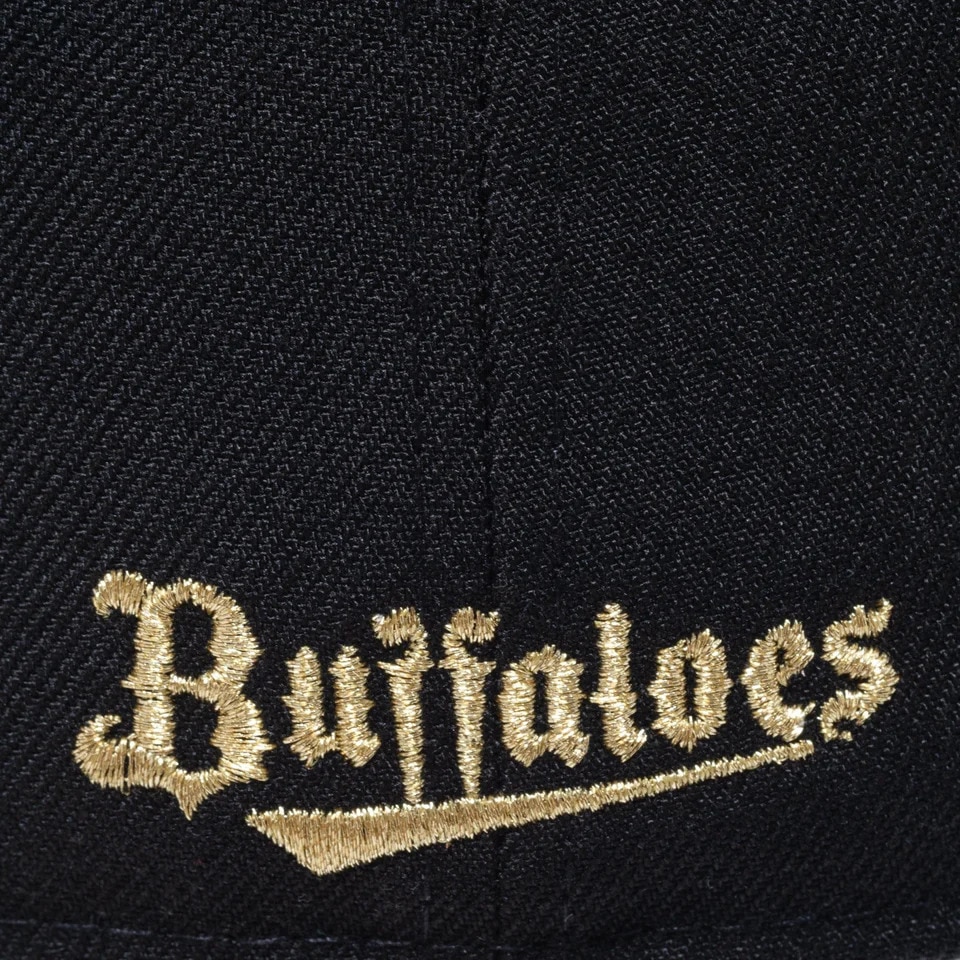 ニューエラ（NEW ERA）（メンズ、レディース）帽子 キャップ 59FIFTY オリックス・バファローズ ブラック×ゴールド 14525174 57.7cm-59.6cm