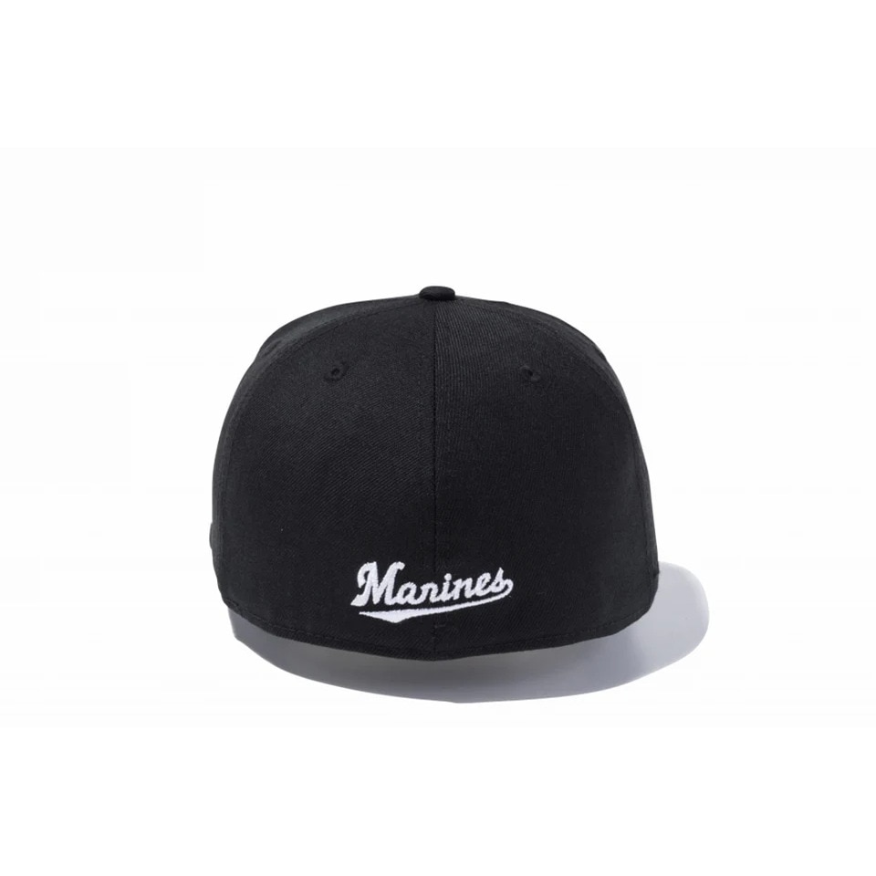 ニューエラ（NEW ERA）（メンズ、レディース）帽子 キャップ 59FIFTY 千葉ロッテマリーンズ 黒 S-Lサイズ 14525192 NPB 野球 プロ野球 男女兼用 
