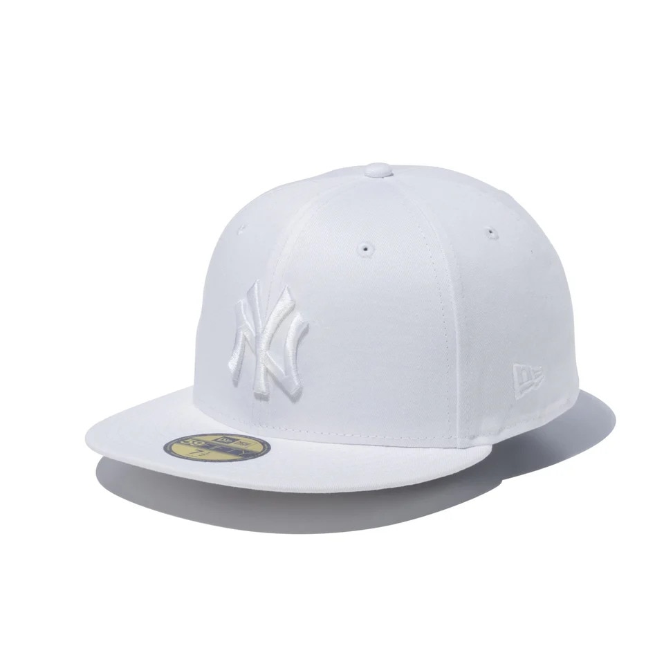 ニューエラ（NEW ERA）（メンズ、レディース）キャップ 59FIFTY ニューヨーク ヤンキース 14525196 帽子 57.7cm-59.6cm 白