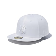 (メンズ、レディース)キャップ 59FIFTY ニューヨーク ヤンキース 14525196 帽子 57.7cm-59.6cm 白
