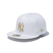 (メンズ、レディース)キャップ 59FIFTY ニューヨーク ヤンキース 14525197 帽子 57.7cm-59.6cm 白