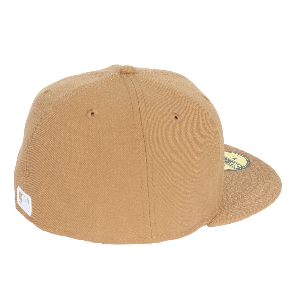 ニューエラ（NEW ERA）（メンズ、レディース）キャップ 59FIFTY ニューヨーク・ヤンキース ウィート×ホワイト 14525198 帽子 57.7cm-59.6cm