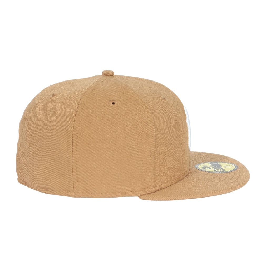 ニューエラ（NEW ERA）（メンズ、レディース）キャップ 59FIFTY ニューヨーク・ヤンキース ウィート×ホワイト 14525198 帽子 57.7cm-59.6cm