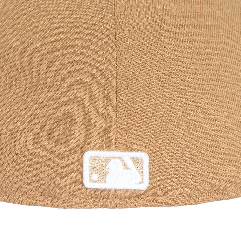 ニューエラ（NEW ERA）（メンズ、レディース）キャップ 59FIFTY ニューヨーク・ヤンキース ウィート×ホワイト 14525198 帽子 57.7cm-59.6cm