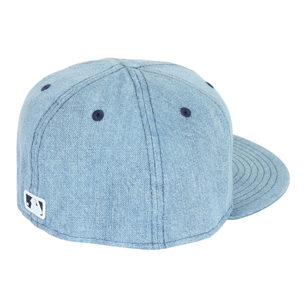 ニューエラ（NEW ERA）（メンズ、レディース）キャップ 59FIFTY ニューヨーク・ヤンキース ウォッシュドデニム×ホワイト 14525199 帽子 57.7cm-59.6cm