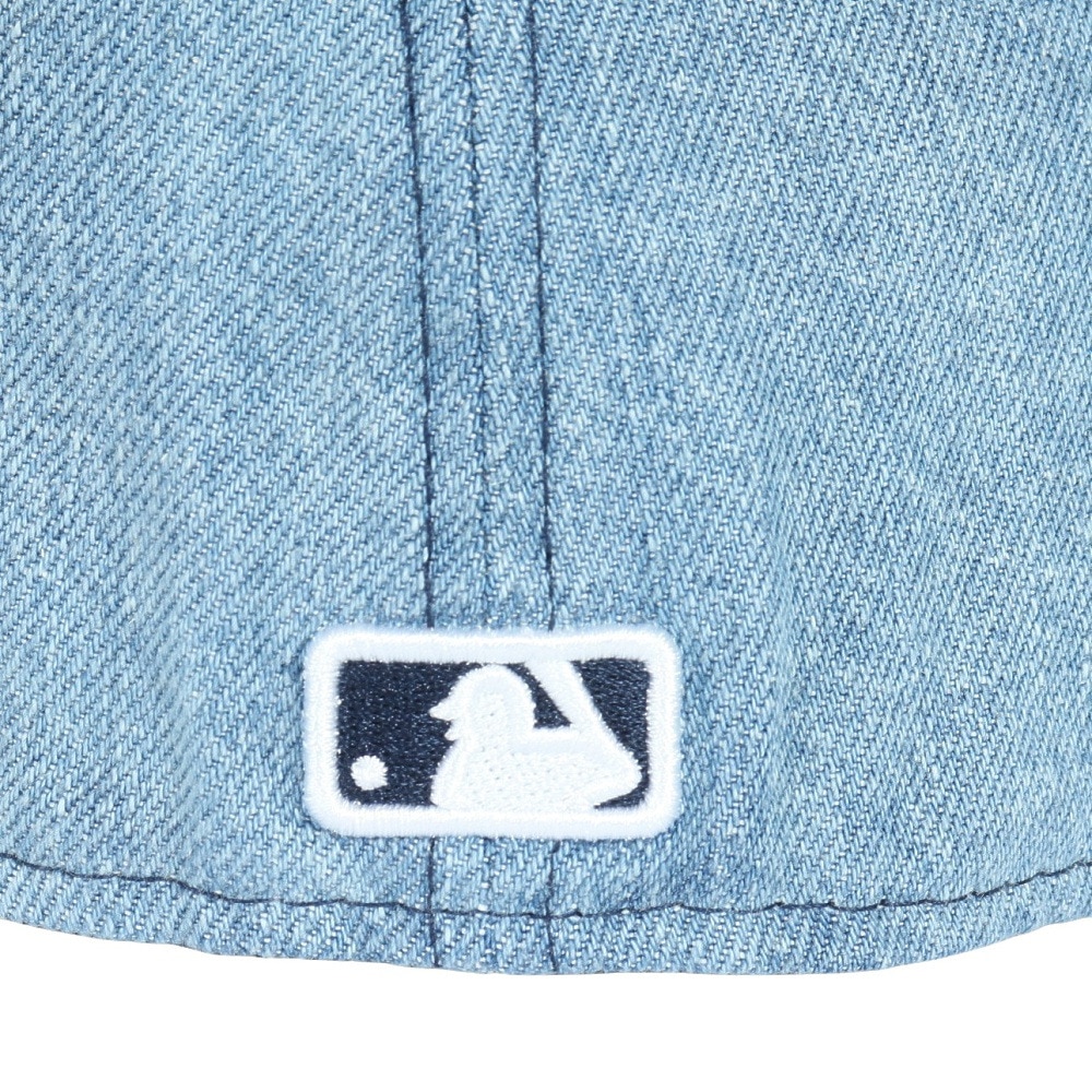 ニューエラ（NEW ERA）（メンズ、レディース）キャップ 59FIFTY ニューヨーク・ヤンキース ウォッシュドデニム×ホワイト 14525199 帽子 57.7cm-59.6cm