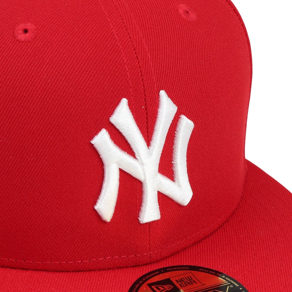 ニューエラ（NEW ERA）（メンズ、レディース）キャップ 59FIFTY ニューヨーク・ヤンキース スカーレット×ホワイト 14525200 帽子 57.7cm-59.6cm