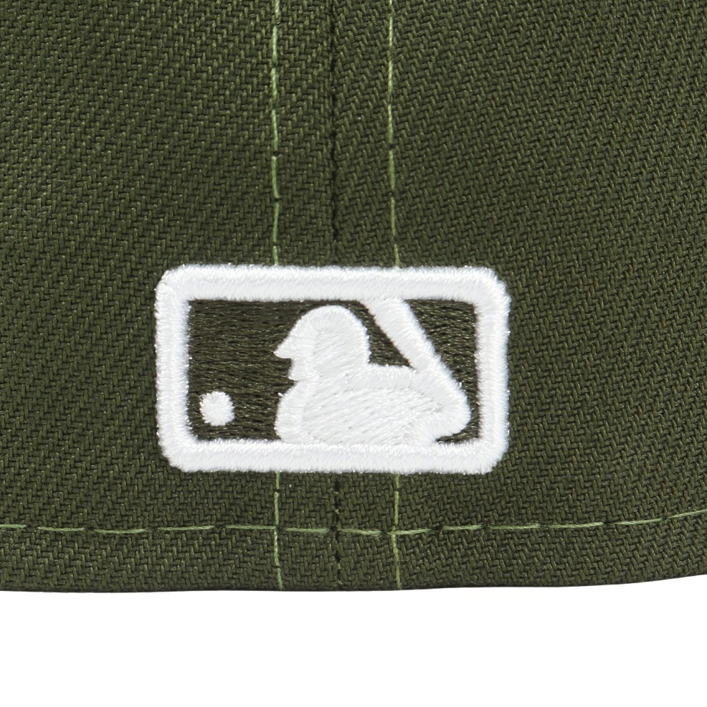 ニューエラ（NEW ERA）（メンズ、レディース）キャップ 59FIFTY ニューヨーク・ヤンキース ライフルグリーン×ホワイト 14525201 帽子 57.7cm-59.6cm