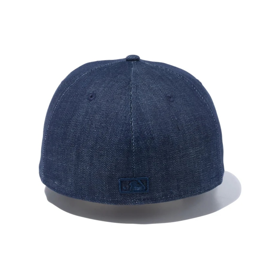 ニューエラ（NEW ERA）（メンズ、レディース）帽子 キャップ 59FIFTY ニューヨーク・ヤンキース インディゴデニム×ネイビー 14525202 57.7cm-59.6cm