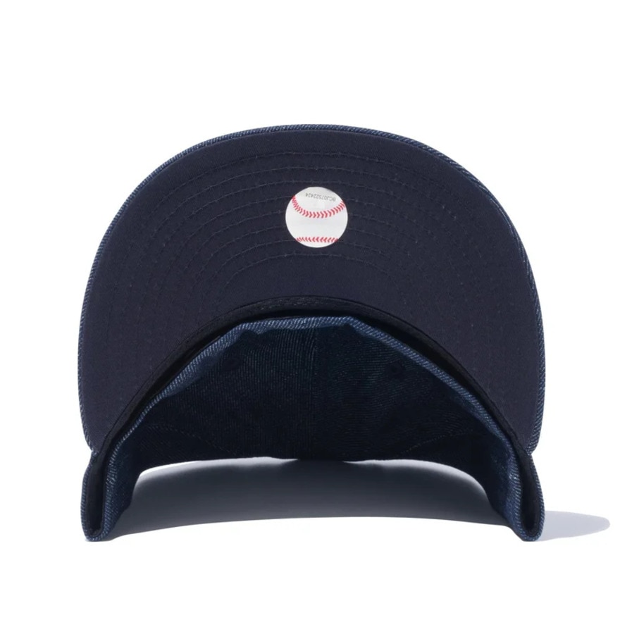 ニューエラ（NEW ERA）（メンズ、レディース）帽子 キャップ 59FIFTY ニューヨーク・ヤンキース インディゴデニム×ネイビー 14525202 57.7cm-59.6cm