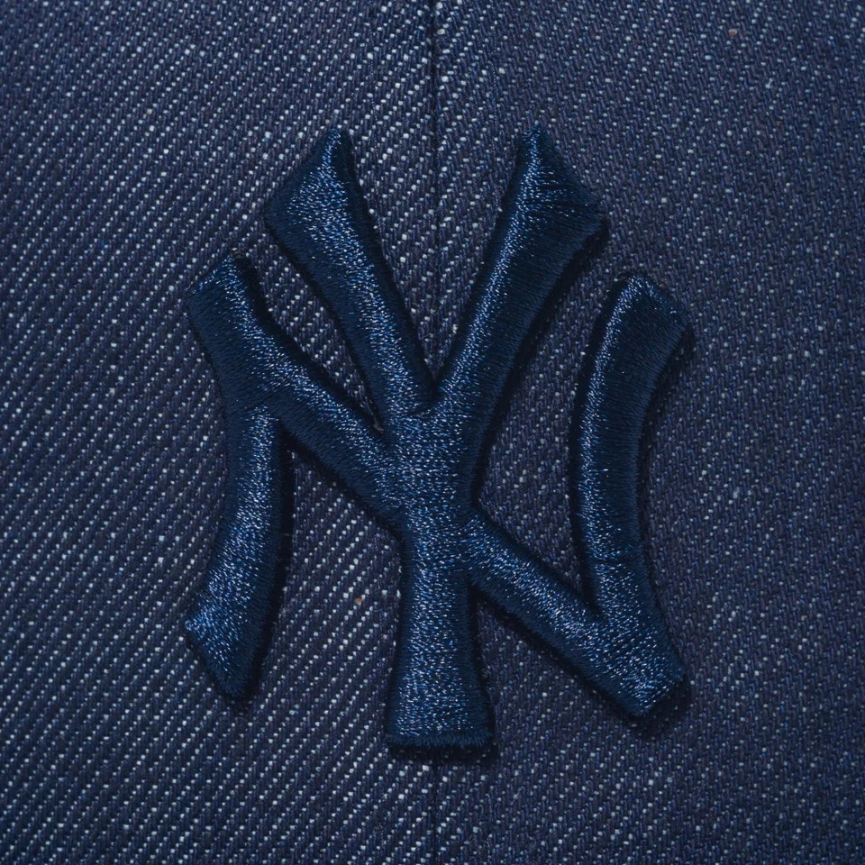 ニューエラ（NEW ERA）（メンズ、レディース）帽子 キャップ 59FIFTY ニューヨーク・ヤンキース インディゴデニム×ネイビー 14525202 57.7cm-59.6cm
