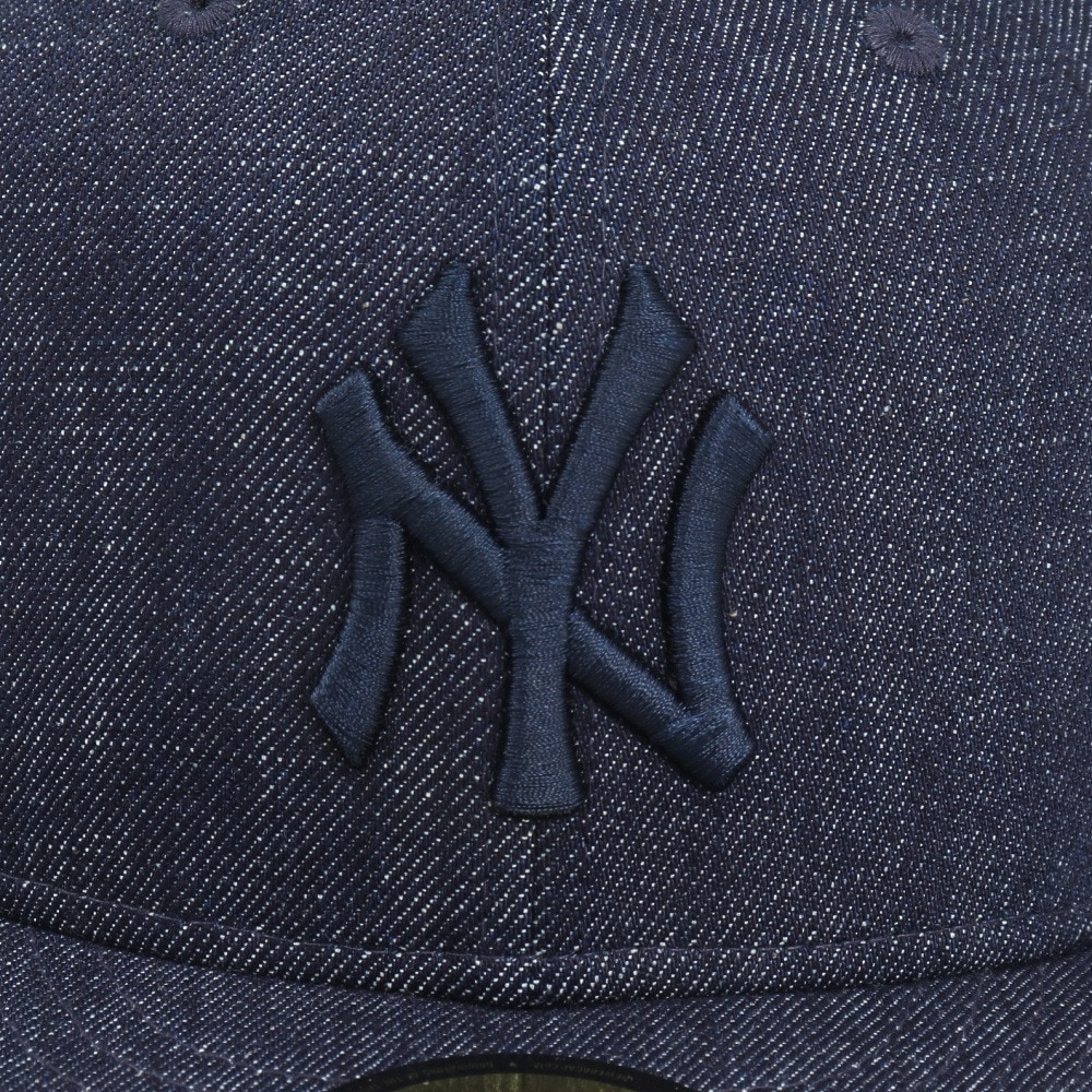 ニューエラ（NEW ERA）（メンズ、レディース）帽子 キャップ 59FIFTY ニューヨーク・ヤンキース インディゴデニム×ネイビー 14525202 57.7cm-59.6cm