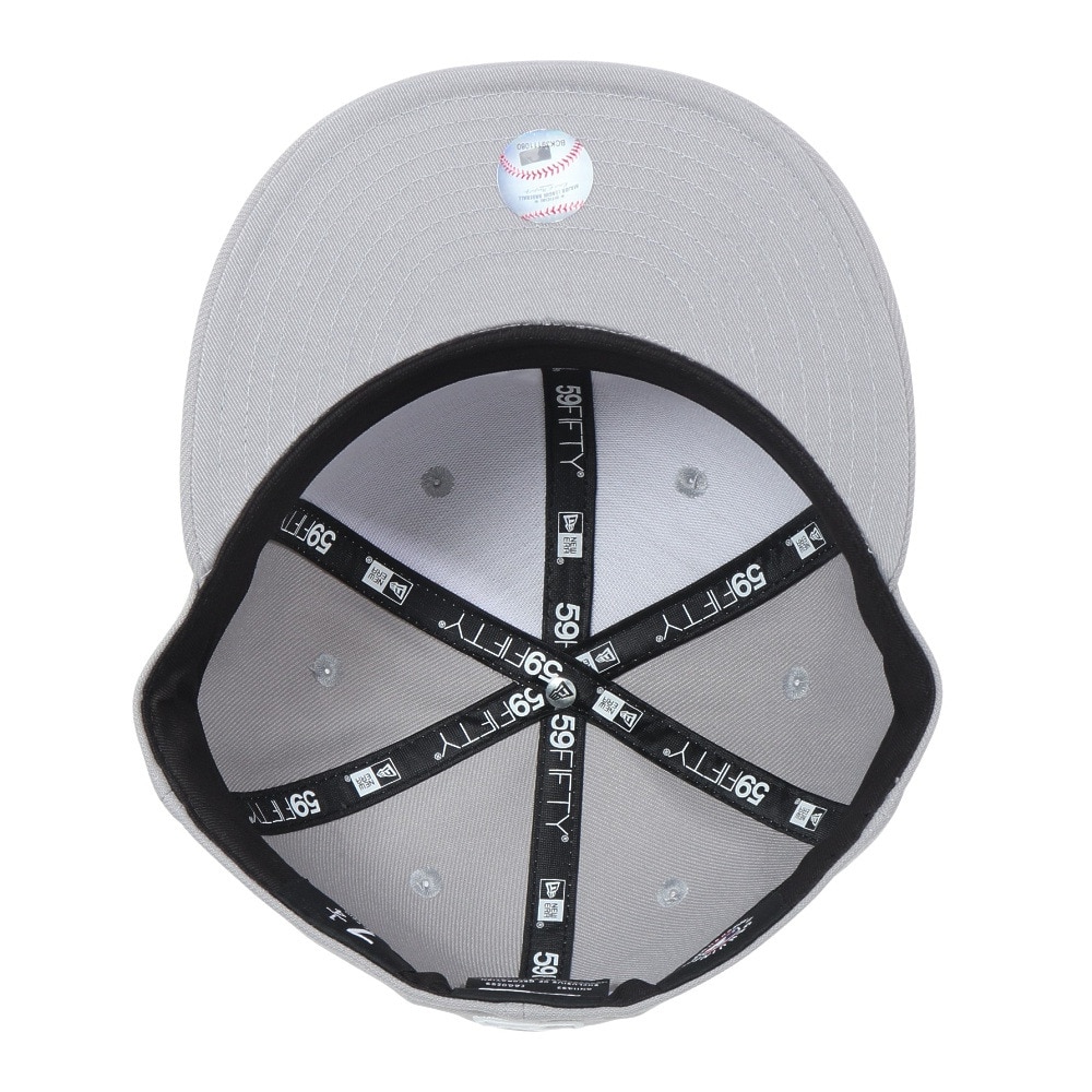 ニューエラ（NEW ERA）（メンズ、レディース）キャップ 59FIFTY ニューヨーク ヤンキース 14525203 帽子 57.7cm-59.6cm グレー