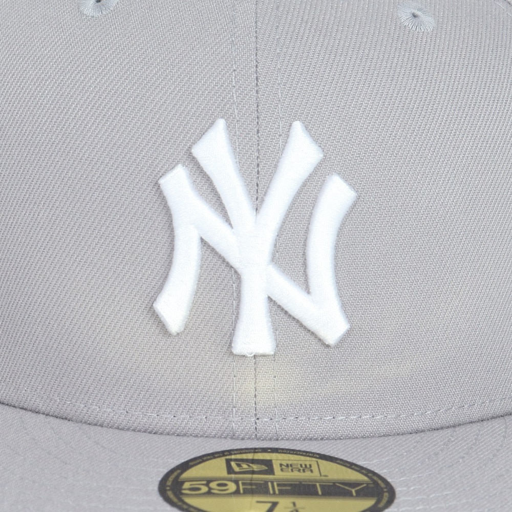 ニューエラ（NEW ERA）（メンズ、レディース）キャップ 59FIFTY ニューヨーク ヤンキース 14525203 帽子 57.7cm-59.6cm グレー