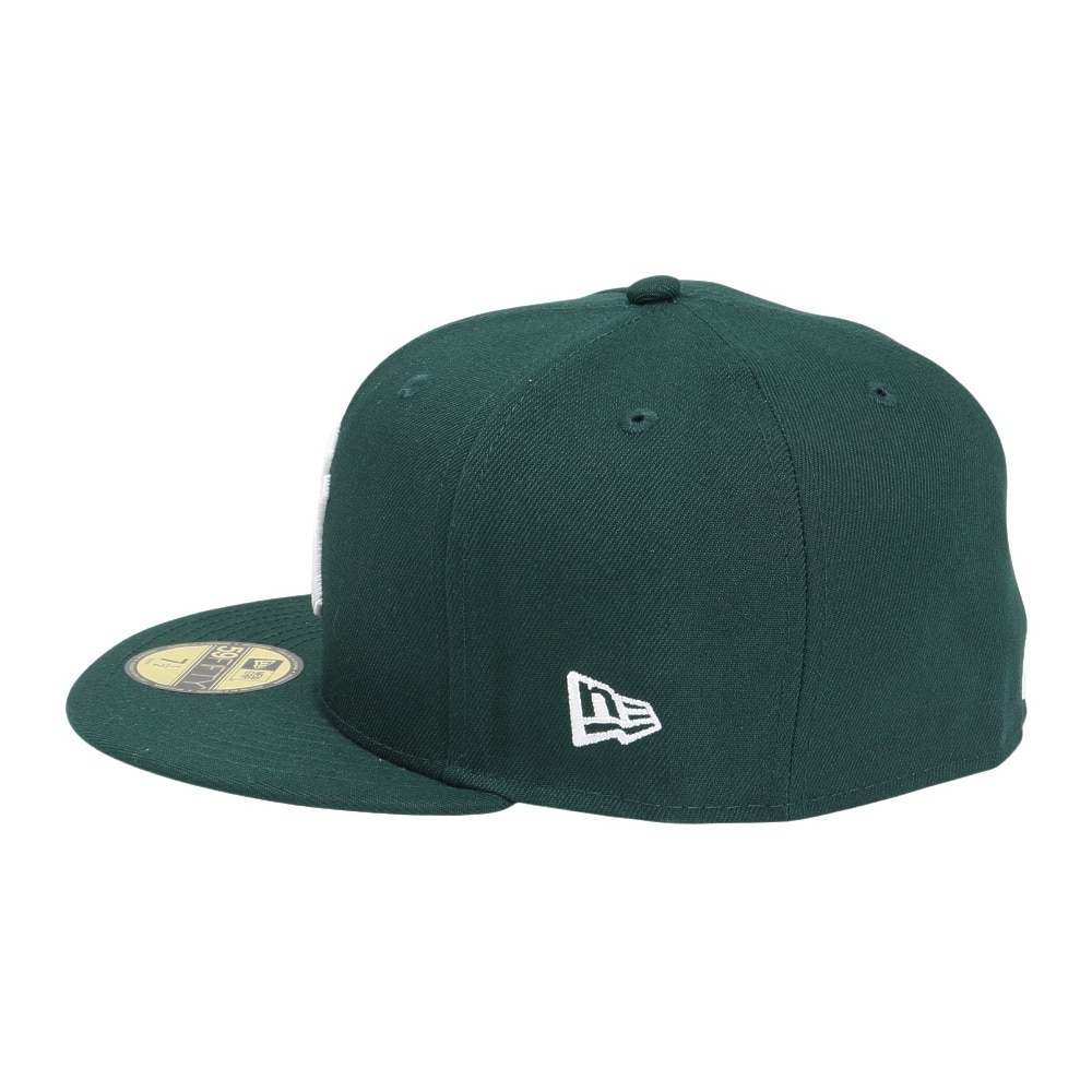 ニューエラ（NEW ERA）（メンズ、レディース）キャップ 59FIFTY ニューヨーク・ヤンキース ダークグリーン×ホワイト 14525204 帽子 57.7cm-59.6cm