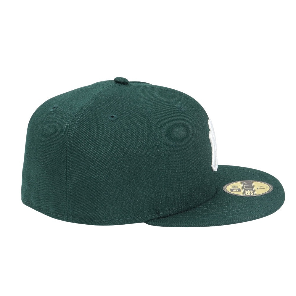 ニューエラ（NEW ERA）（メンズ、レディース）キャップ 59FIFTY ニューヨーク・ヤンキース ダークグリーン×ホワイト 14525204 帽子 57.7cm-59.6cm
