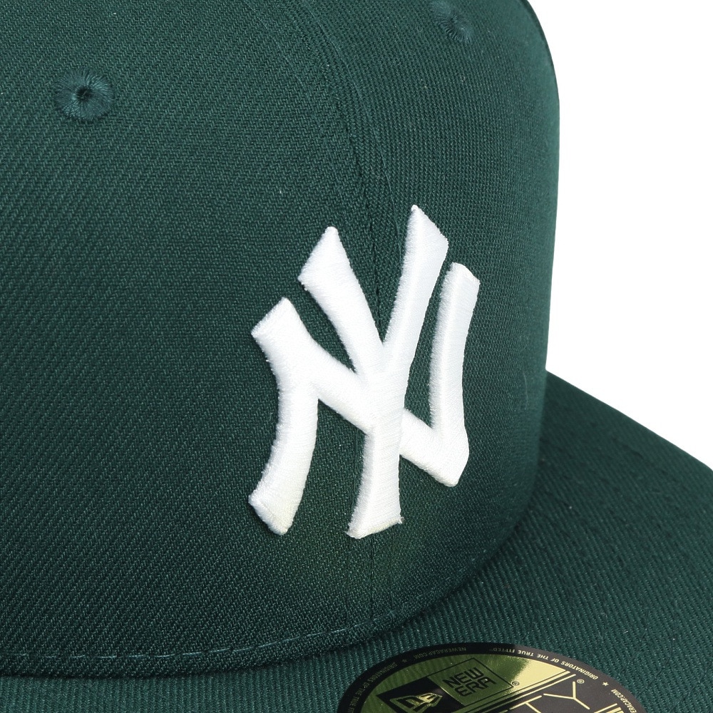 ニューエラ（NEW ERA）（メンズ、レディース）キャップ 59FIFTY ニューヨーク・ヤンキース ダークグリーン×ホワイト 14525204 帽子 57.7cm-59.6cm