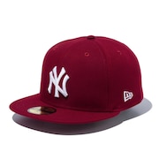 (メンズ、レディース)キャップ 59FIFTY ニューヨーク・ヤンキース カーディナル×ホワイト 14525206 帽子 57.7cm-59.6cm