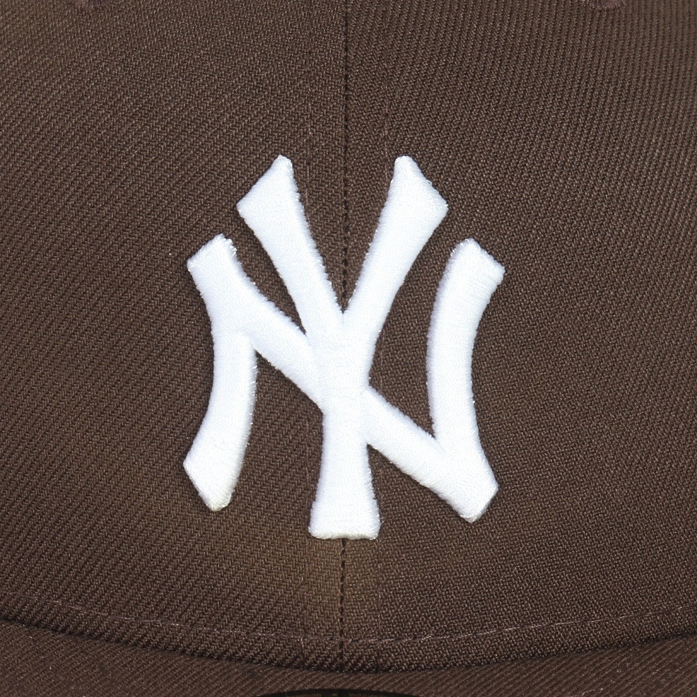 ニューエラ（NEW ERA）（メンズ、レディース）キャップ 59FIFTY ニューヨーク・ヤンキース ブラウン×ホワイト 14525207 帽子 57.7cm-59.6cm